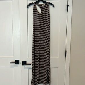 Madewell striped maxi dress